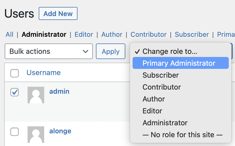 Introducing the New Primary Administrator Role! – WiscWeb WordPress ...